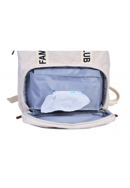 Prebaľovací batoh Family Club Signature Teddy Off White