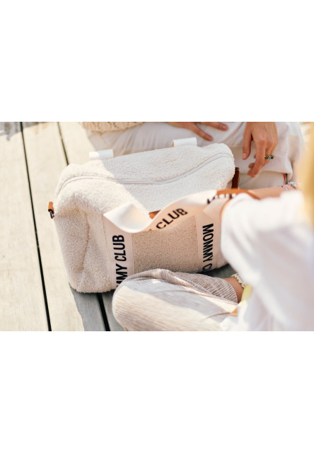 Prebaľovacia taška Mommy Club Signature Teddy Off White