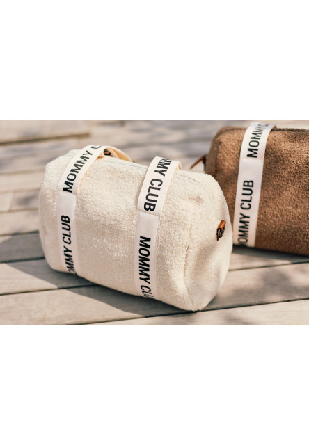 Prebaľovacia taška Mommy Club Signature Teddy Off White