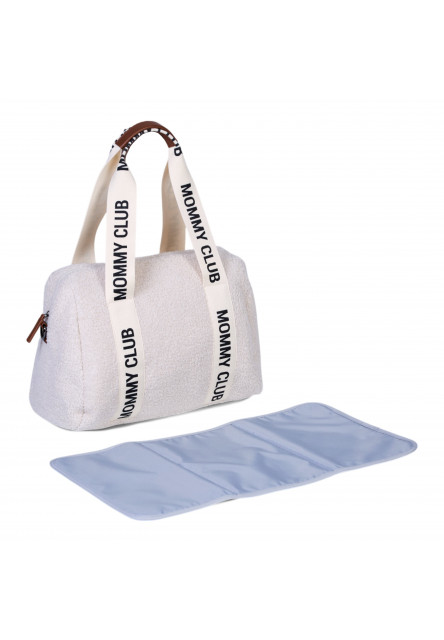 Prebaľovacia taška Mommy Club Signature Teddy Off White