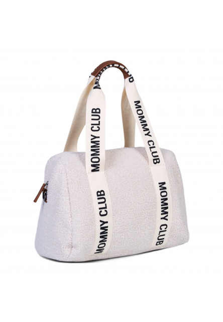 Prebaľovacia taška Mommy Club Signature Teddy Off White