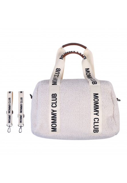 Prebaľovacia taška Mommy Club Signature Teddy Off White