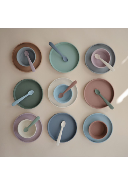 Classic silikónový tanier s prísavkou (Ivory)