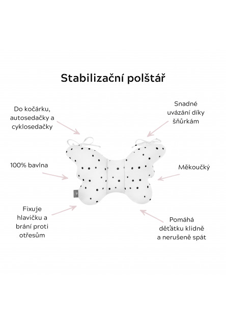 Stabilizační polštářek Sleepee Butterfly pillow Green Forest