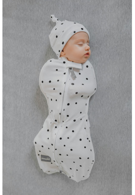 Zavinovačka Sleepee First Step Swaddle s čepičkou zdarma Green Forest