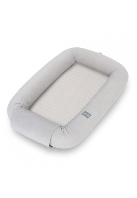 Multifunkční hnízdečko pro miminko s bílým šumem 3v1 Sleepee Grey