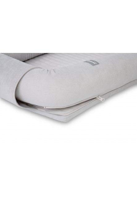 Multifunkční hnízdečko pro miminko s bílým šumem 3v1 Sleepee Grey