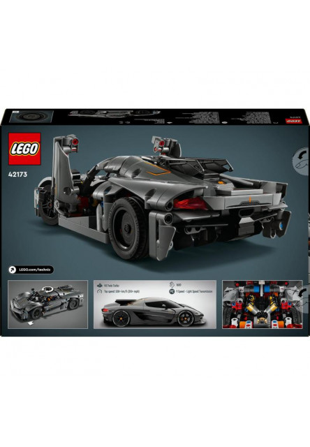 Sivé hyperauto Koenigsegg Jesko Absolut