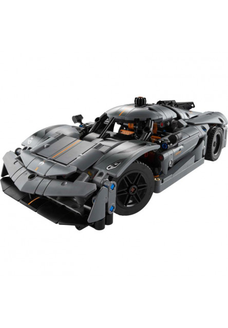 Sivé hyperauto Koenigsegg Jesko Absolut