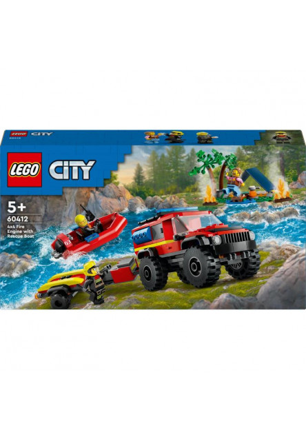 Hasičské auto 4x4 a záchranný čln