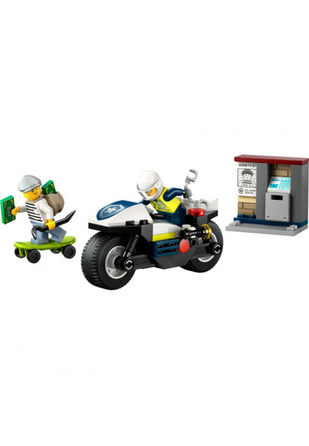 Naháňačka na policajnej motorke