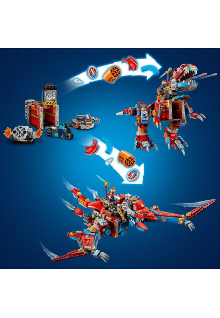 Cooper a jeho robotický dinosaurus C-rex