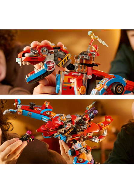 Cooper a jeho robotický dinosaurus C-rex