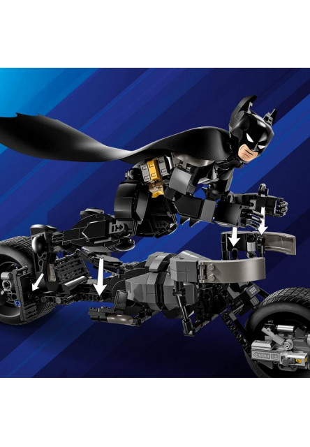 Zostaviteľná figúrka: Batman™ a motorka Bat-Pod
