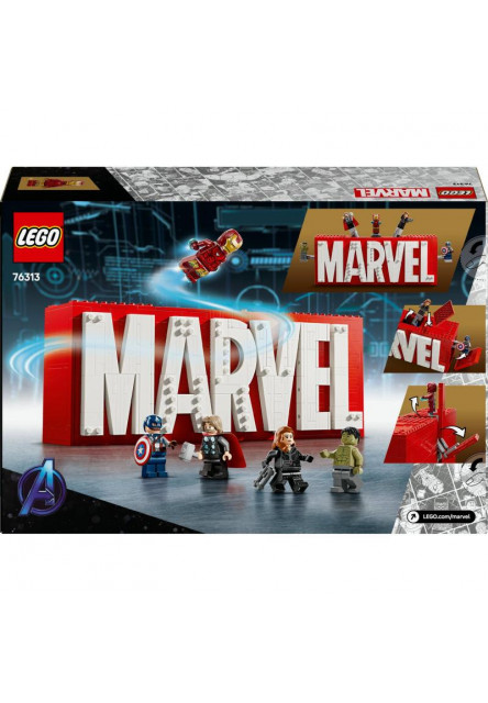 Logo MARVEL a minifigúrky