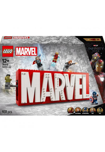 Logo MARVEL a minifigúrky