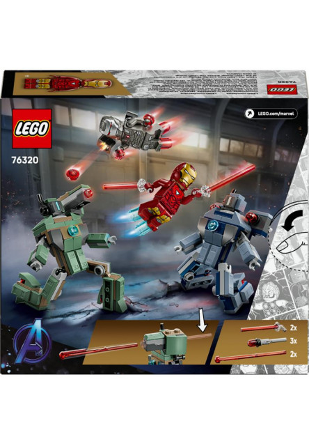 Iron Man a War Machine vs. Hammerove Drony