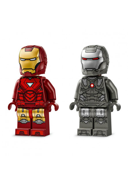 Iron Man a War Machine vs. Hammerove Drony