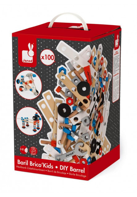 BricoKids Detské náradie a skrutky 100 ks