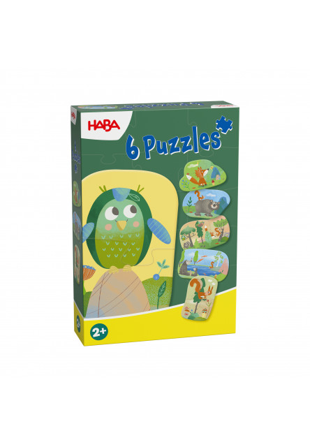 Puzzle pre najmensich Lesné zvieratká 6 ks