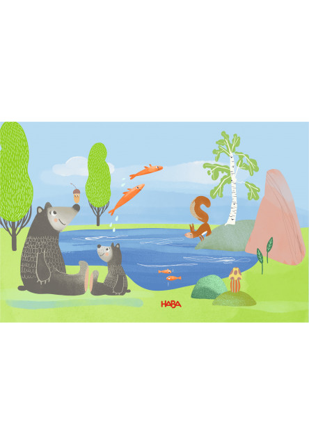 Puzzle pre najmensich Lesné zvieratká 6 ks