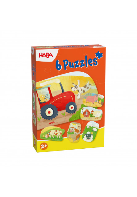 Puzzle pre najmenších Farma 6 ks