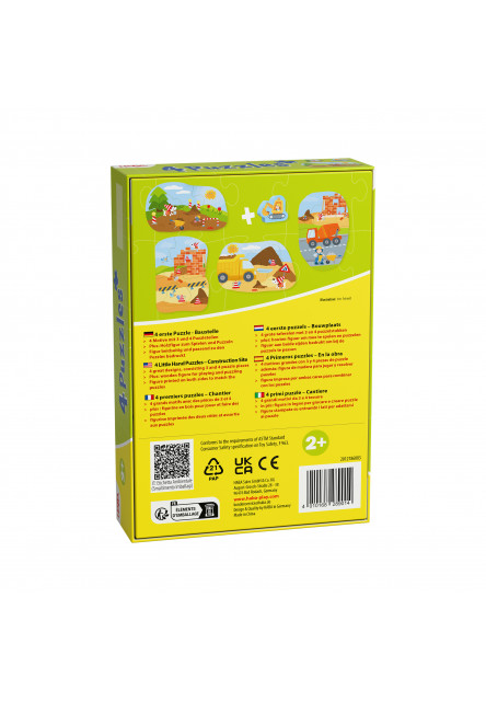 Puzzle pre najmenších Stavenisko 4 ks