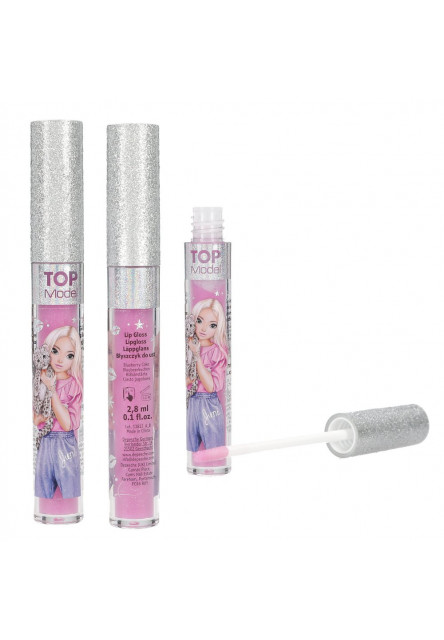 Lesk na pery glitter strieborný