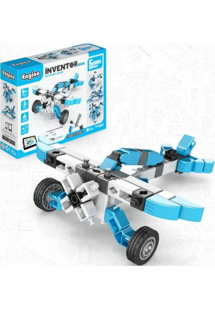 Engino INVENTOR MECHANICS akrobatické lietadlo s 5 bonus modelmi