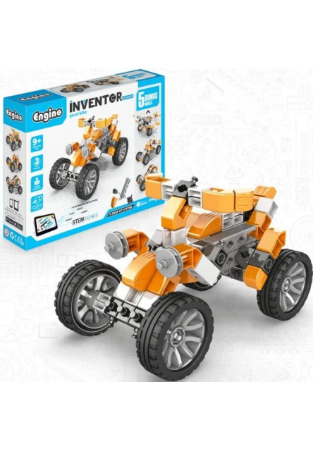 Engino INVENTOR MECHANICS štvorkolka s 5 bonus modelmi