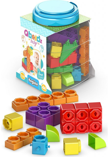 Engino BABY QBOIDZ - Moje prvé kroky - medium set (v plastovej vaničke)