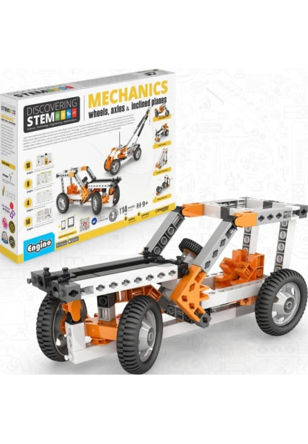 Engino STEM MECHANICS: Kolesá, nápravy a naklonené roviny