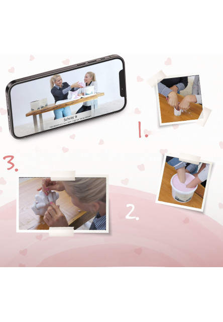Originálny kreatívny set 3D odliatok pre páry