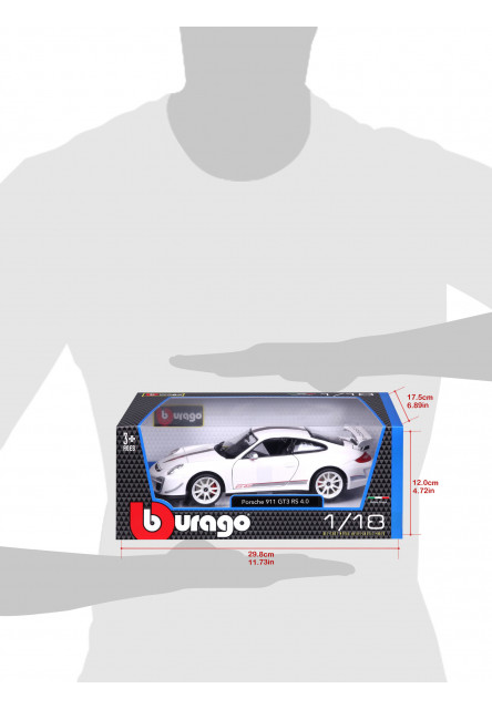 Bburago 1:18 Plus Porsche 911 GT3 RS White