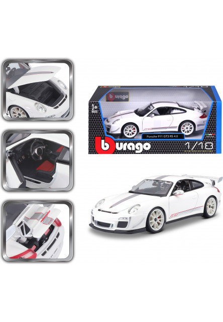 Bburago 1:18 Plus Porsche 911 GT3 RS White