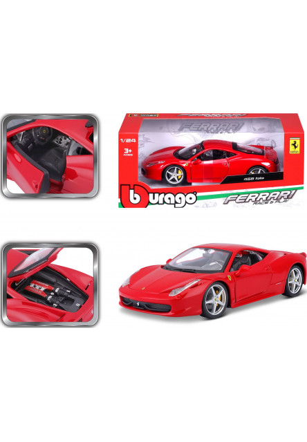 Bburago 1:24 Ferrari 458 Italia Red