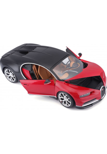 Bburago 1:18 Plus Bugatti Chiron black/red
