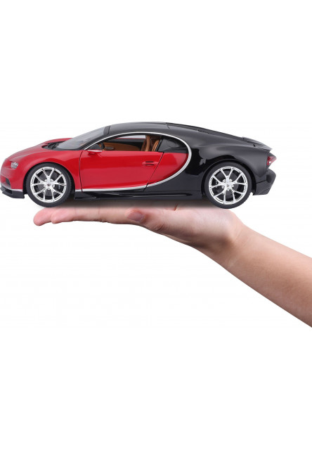 Bburago 1:18 Plus Bugatti Chiron black/red