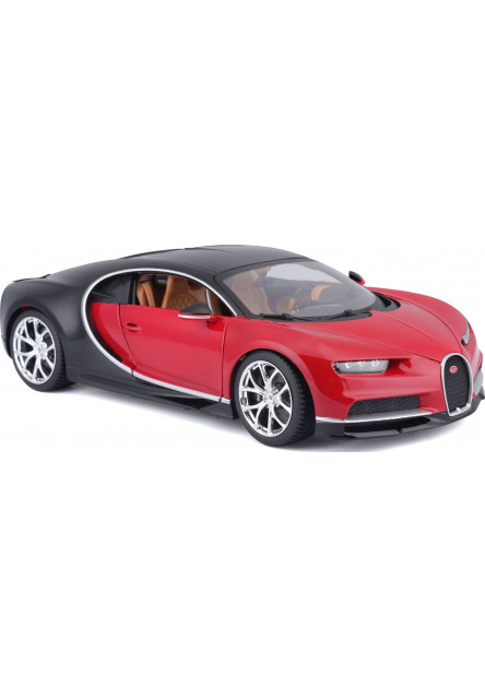 Bburago 1:18 Plus Bugatti Chiron black/red