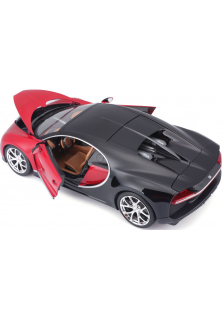 Bburago 1:18 Plus Bugatti Chiron black/red