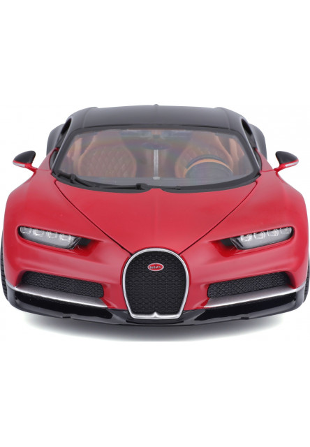 Bburago 1:18 Plus Bugatti Chiron black/red