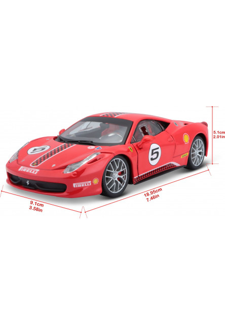 Bburago 1:24 Ferrari Racing 458 Challenge Red