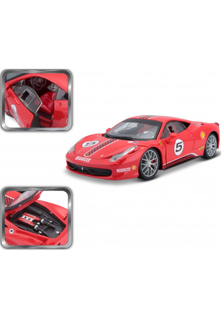 Bburago 1:24 Ferrari Racing 458 Challenge Red