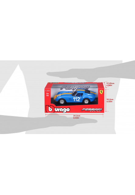 Bburago 1:24 Ferrari Racing 250 GTO Blue