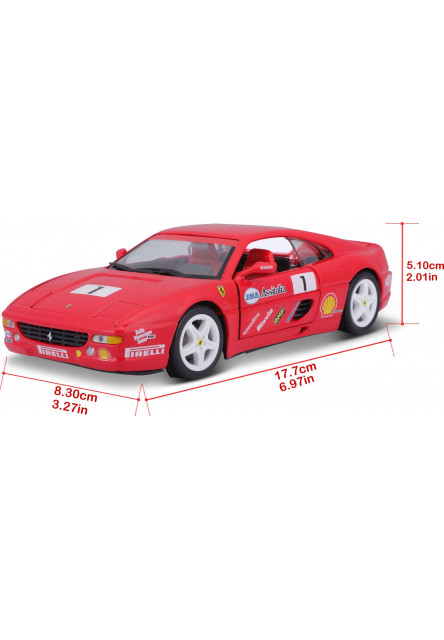 Bburago 1:24 Ferrari Racing F355 Challenge Red