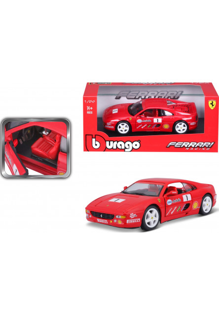 Bburago 1:24 Ferrari Racing F355 Challenge Red