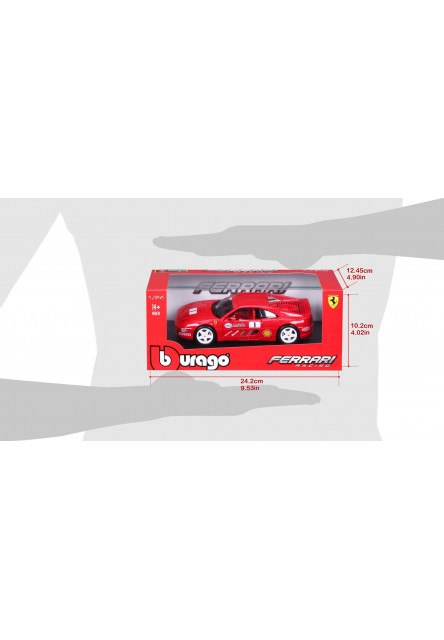 Bburago 1:24 Ferrari Racing F355 Challenge Red