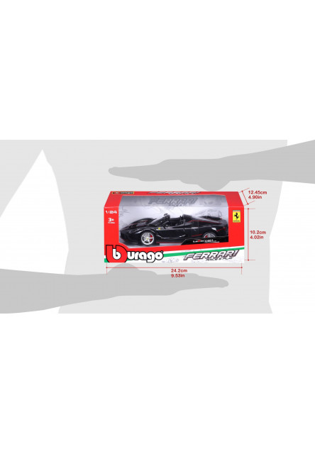 Bburago 1:24 Ferrari Laferrari Aperta Metalic Black
