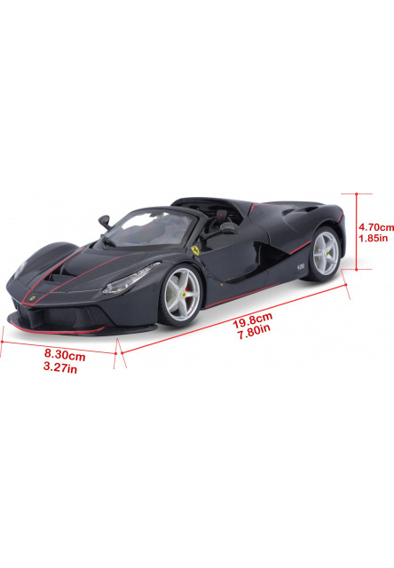Bburago 1:24 Ferrari Laferrari Aperta Metalic Black