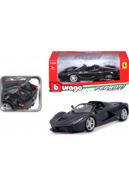 Bburago 1:24 Ferrari Laferrari Aperta Metalic Black